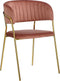Mica Decorations Moony Eetkamerstoel - Velvet - Roze