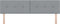 vidaXL - Hoofdbord - met - Knopen - Lichtgrijs - 180 - cm - Stof