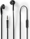Nedis HPWD2021BK - In-ear-oordopjes - 13mm-drivers met microfoon - Zwart