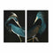 Schilderij DKD Home Decor 80 x 4 x 120 cm Fågel Orientaals (2 Stuks)