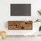 vidaXL - Wandkast - 60x26x18,5 - cm - bewerkt - hout - oud - houtkleurig