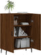 vidaXL - Dressoir - 69,5x34x90 - cm - bewerkt - hout - bruin - eikenkleur