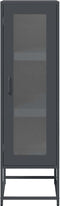 vidaXL - Hoge - kast - 36x39x123 - cm - koudgewalst - staal - antracietkleurig