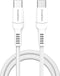 imoshion Kabel - USB C naar USB C Kabel - 2 meter - Snellader 60W - USB-C Oplader Kabel - Geschikt voor o.a. Apple iPhone 15/16 en Samsung - Wit
