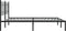 vidaXL - Bedframe - met - hoofdbord - metaal - zwart - 180x200 - cm