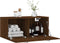 vidaXL - Wandkast - 80x36,5x35 - cm - bewerkt - hout - bruin - eikenkleur