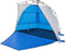 vidaXL - Strandtent - 2-persoons - waterdicht - snelontgrendeling - azuurblauw
