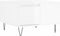 vidaXL - Salontafel - 55x55x36,5 - cm - bewerkt - hout - hoogglans - wit