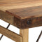 vidaXL - Eettafel - 110x55x76 - cm - Van - Gerecycled - Massief - Hout
