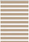 vidaXL - Zebra - Blind - 115x100 - cm - stofbreedte - 110,9 - cm - polyester - zandbruin