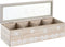 Box for Infusions DKD Home Decor Kristal Blauw Wit Hout MDF (30 x 9 x 8 cm) (2 Stuks)