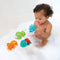 Infantino - Badspeeltje Plug & Play 4 waterdiertjes - Badspeelgoed
