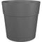 Bloempot en ronde Capri Capri - Plastic - Watertank - Diametre 50 cm - Anthraciet - Artevasi