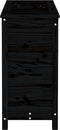 vidaXL - Plantenbak - 82,5x40x78 - cm - massief - grenenhout - zwart