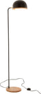 J-Line vloerlamp Evy - ijzer/hout - zwart/naturel