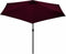 vidaXL - Parasol - met - metalen - paal - 300 - cm - bordeauxrood