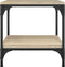 vidaXL - Salontafel - 40x40x40 - cm - bewerkt - hout - sonoma - eikenkleurig