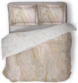 LINNICK Dekbedovertrek Katoen Crystal Stone - white - 200x200/220cm - tweepersoons