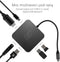 Green Cell AK61 - USB-C Hub - 6 poorten HDMI Ethernet 1Gbps 3x USB 3.0 - Zilver