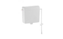 Geberit opbouwreservoir - hooghangend - single flush - wit