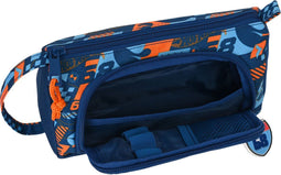 Schoolpennenzak Hot Wheels Speed club Oranje Marineblauw 20 x 11 x 8.5 cm