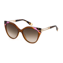 Furla SFU683-5506X5 - Zonnebril Dames - Ø 55 mm - Bruin met Multicolor