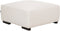 LUNGO - Hoekbank met ottomaan - Wit - Rechtszijdig - Corduroy