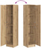 vidaXL - Highboard - Artisan - Eiken - 35x39x168 - cm - Gelaagd - Hout