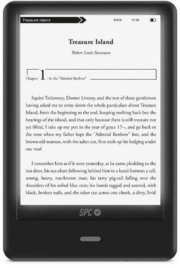 SPC Dickens Light 2 Pro - E-boek - 6" touchscreen - Zwart