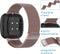 iMoshion Milanees Watch bandje Multipack voor de Fitbit Versa 4 / 3 / Sense (2) - Zwart / Rosé Goud