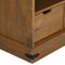 vidaXL - Tv-meubel - HALDEN - met - schuifdeur - 110x40x60 - cm - massief - hout
