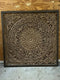 Wandpaneel Barcelona handgemaakt antique brown - Teak omlijsting 120 x 120 cm
