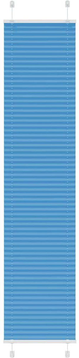 vidaXL - Plissé - rolgordijn - 45x200 - cm - stofbreedte - 44,4 - cm - polyester - blauw