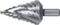 RUKO 101096 - Getrapte boor 6-32 mm HSS - Diepgeslepen spiraalvormige spaangroef (1 stuk)