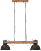 vidaXL Hanglamp industrieel 25 W E27 109 cm zwart