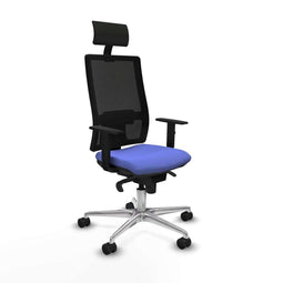 Bureaustoel met hoofdsteun Piqueras y Crespo 1D086N1 Licht Blauw
