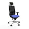Bureaustoel met hoofdsteun Piqueras y Crespo 1D086N1 Licht Blauw