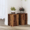 vidaXL - Plantenstandaards - 2 - st - 20x20x30 - cm - bewerkt - hout - oud - houtkleurig