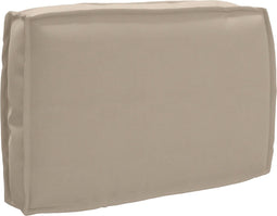 vidaXL - Ligbedkussen - voor - Rugsteun - Taupe - 60x40x12 - cm - Oxford - Stof