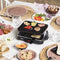 Tristar Gourmetstel RA-2949 - Gourmetset Raclette 4 personen - Geschikt voor de camping - PFAS vrij - Zwart