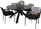 Portoro Eettafel - 158 cm - Sintered Stone Blad - Zwart-Grijs Gemarmerd