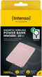 Intenso MW5000 - Powerbank - 5000 mAh - Draadloos opladen tot 15W - Roze