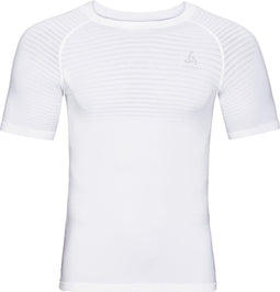 Odlo Performance Light - Heren Sportshirt Korte Mouw Ronde Hals - White - Maat XL