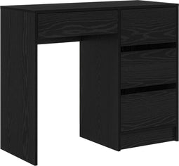 vidaXL - Zwart - Eiken - Schrijfbureau - Zwart - eiken - Spaanplaat, - laminaat - Compact