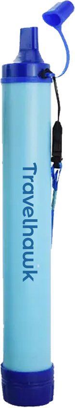 Travelhawk Waterfilterrietje - Waterfilter - Verwijdert 99,999% bacteriën - Lichtgewicht en BPA-vrij
