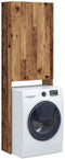vidaXL - Wasmachinekast - 64x25,5x190 - cm - oud - houtkleurig