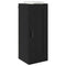 Wandkast Zwart Eiken 34,5 x 34 x 90 cm Bewerkt hout