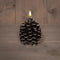 Anna's Collection - Kaars dennenappel led 3d vlam op batterij met t...