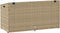 vidaXL - Tuinbox - 110x50x58 - cm - poly - rattan - beige