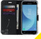 Accezz Samsung Galaxy J3 (2017) - Wallet Softcase Bookcase - 3 Pashouders - Zwart